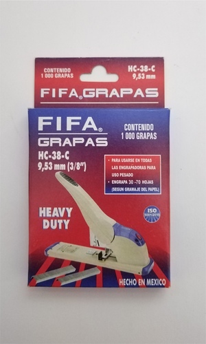 Imagen de Grapa Uso Pesado Pilot Fifa 3/8 Pulgada 1000 Grapas